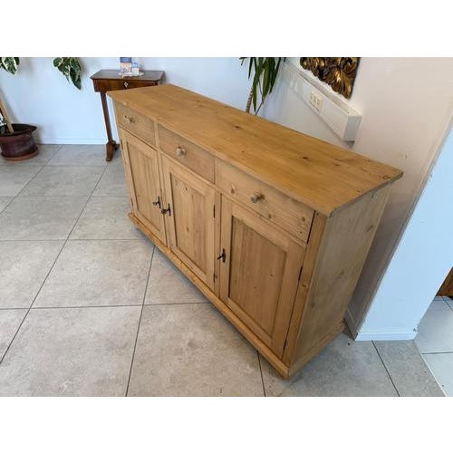 Art Nouveau Sideboard in Softwood, 1890s For Sale - Image 10 of 17