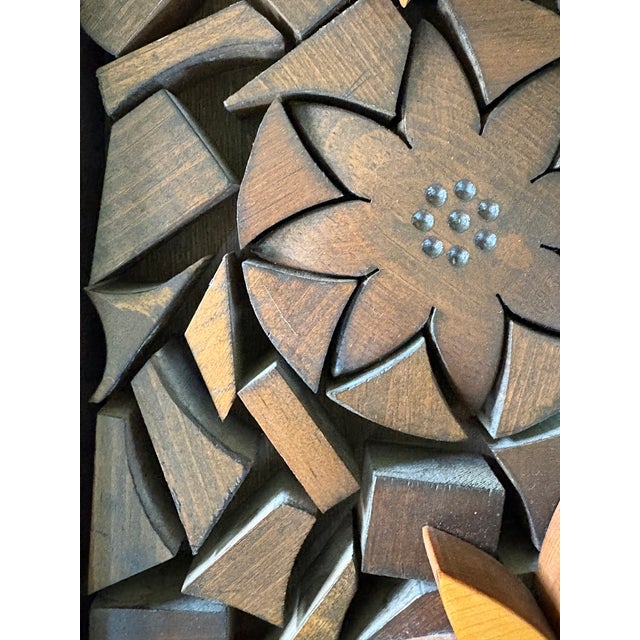 1970s 1970s Cappi Korean Layered Wall Panel Sculpture For Sale - Image 5 of 11