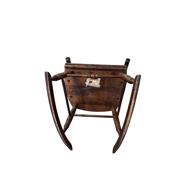 Mid 20th Century S. Bent and Brothers Hitchcock Style Rocker For Sale - Image 12 of 12