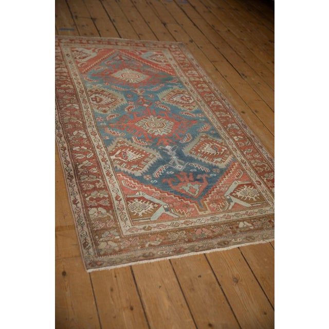 Old New House Vintage Distressed Hamadan Rug - 3'5" x 5'11" For Sale - Image 4 of 11