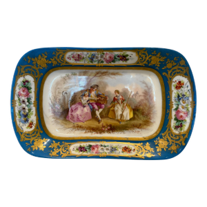 19th Century Hand Painted Sevres Style Porcelain Decorative Plates