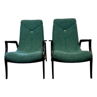 Vintage Lounge Chairs by Gelli, 1950s, Set of 2 For Sale