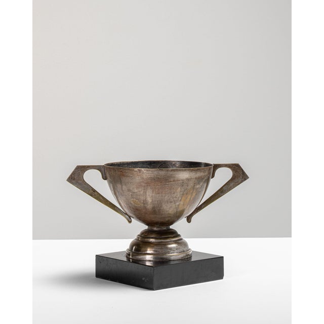 1930s France Art Deco Silver Stone Statue For Sale - Image 15 of 15