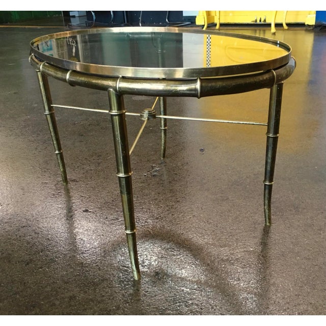 Mastercraft Faux Bamboo Petite Coffee Table For Sale - Image 10 of 13