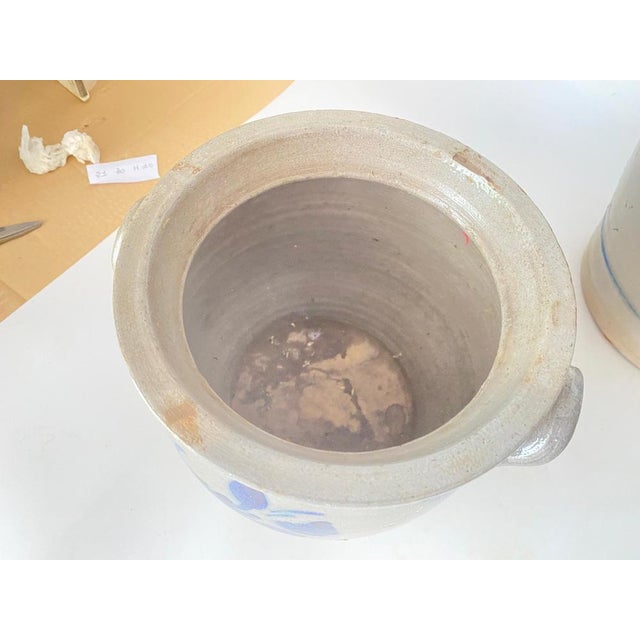 Vintage French Provincial Stoneware Pottery Betschdorf, Set of 3 For Sale - Image 10 of 18