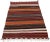 Mid-Century Modern Vintage Persian Shiraz Striped Kilim Rug - 02'02 X 03'03 For Sale - Image 3 of 9