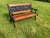 Childrens Safari Animals Themed Hand Painted Cast Iron & Mahogany Garden Bench For Sale - Image 5 of 11