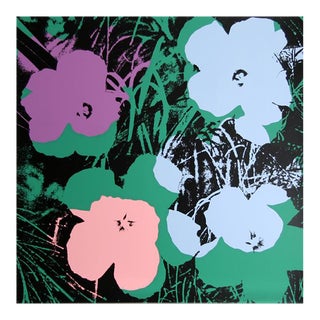 Flowers 11.64, Andy Warhol Sunday B. Morning Serigraph, Stamped in Blue Verso For Sale