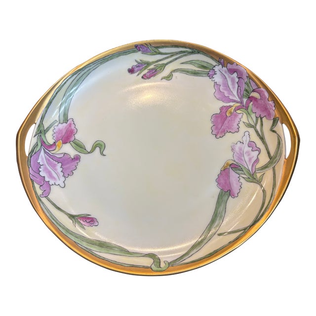 Art Nouveau Rosenthal Hand Painted Serving Platter Circa 1916 For Sale