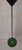 Vintage German Hanging Lamp with Green Spherical Metal Shade and White Aluminum Reflector, 1970s For Sale - Image 4 of 7