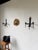Brutalist Wall Sconces in Wrought Iron, 1890s, Set of 2 For Sale - Image 4 of 18