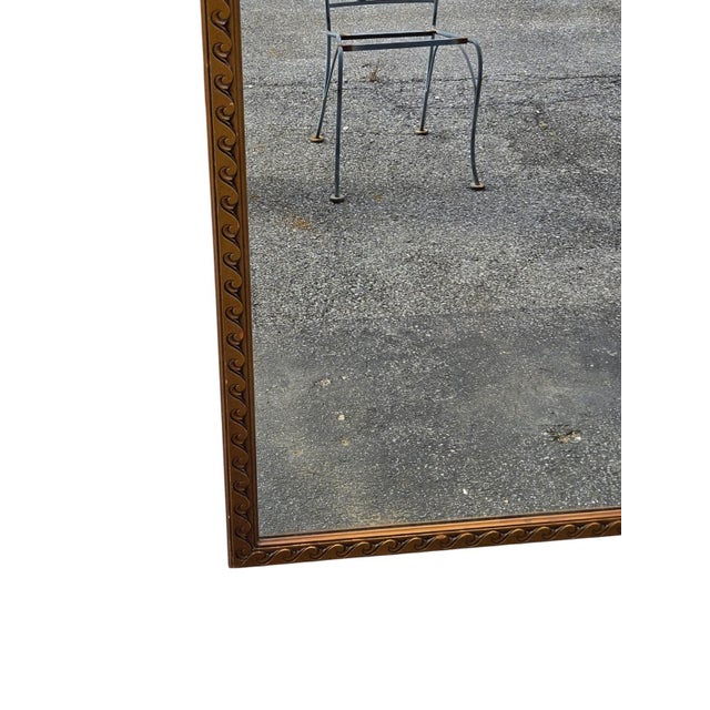 Wood 19th Century Hollywood Decorative Italian Gilded Hallway Mirror. For Sale - Image 7 of 14