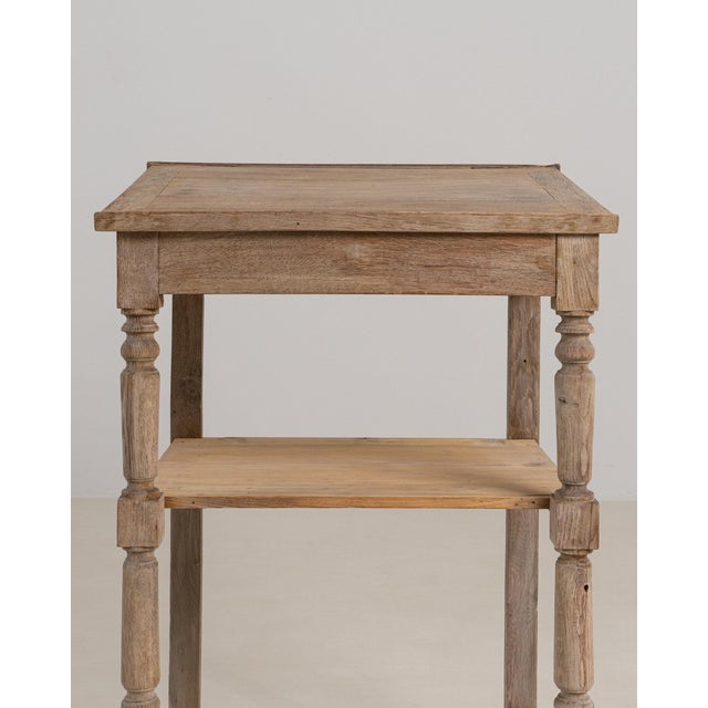 19th Century France Tan Wood Side Table For Sale In Greensboro - Image 6 of 11