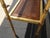 Vintage Hollywood Regency Gold Console Table Sofa Table W Cane Shelf For Sale - Image 10 of 16