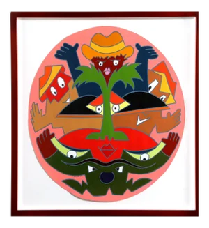 1990s "Totem", 1999, Gouache by Jean Sariano