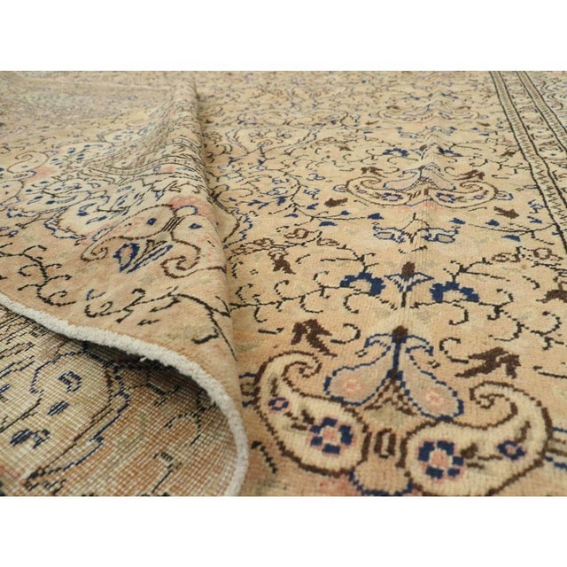 Vintage Handmade Turkish Sivas Accent Rug For Sale - Image 9 of 10