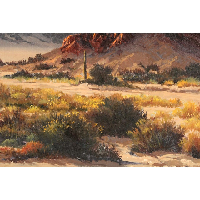 1990s Desert Landscape Painting by Beverly Carrick (Born 1930) For Sale - Image 5 of 12