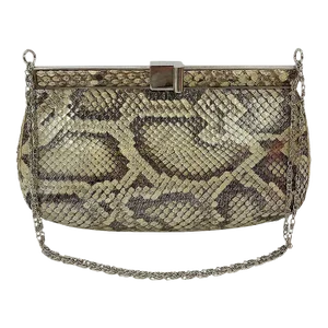 Judith Leiber Metallic Snakeskin Handbag