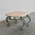 Vintage Pink Marble and Green Wrought Iron Coffee Table, 1970s For Sale - Image 12 of 12