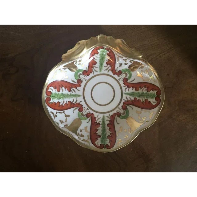 19th Century 1810 Coalport Porcelain Shell Shape Dessert Dish For Sale - Image 5 of 10