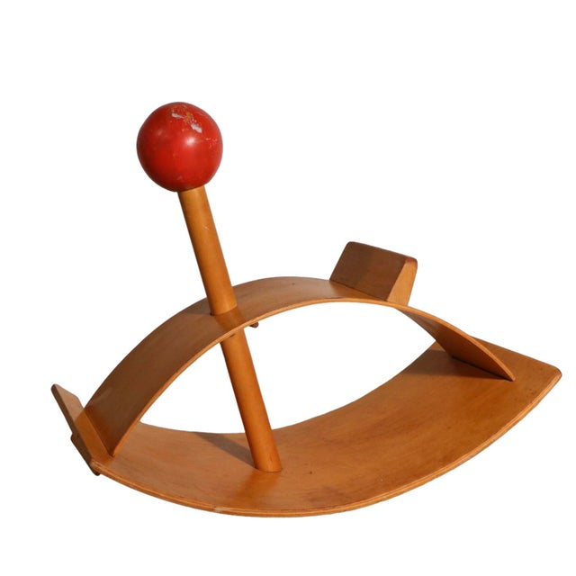 Modernist Bent Plywood Rocking Toy by Gloria Caranica for Creative