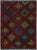 Multicolor Modern Soumak Handmade Geometric Designed Wool Rug For Sale - Image 11 of 11
