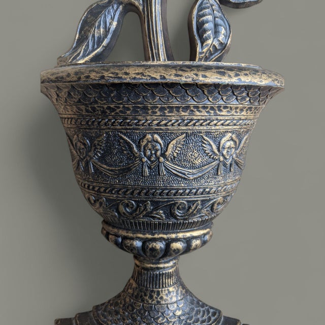 Black Vintage Citrus Lemon Tree Topiary Sculptural Wall Art- A Pair For Sale - Image 8 of 14