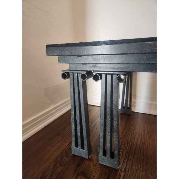 Post-Modern Wrought Iron Coffee Table For Sale - Image 4 of 5
