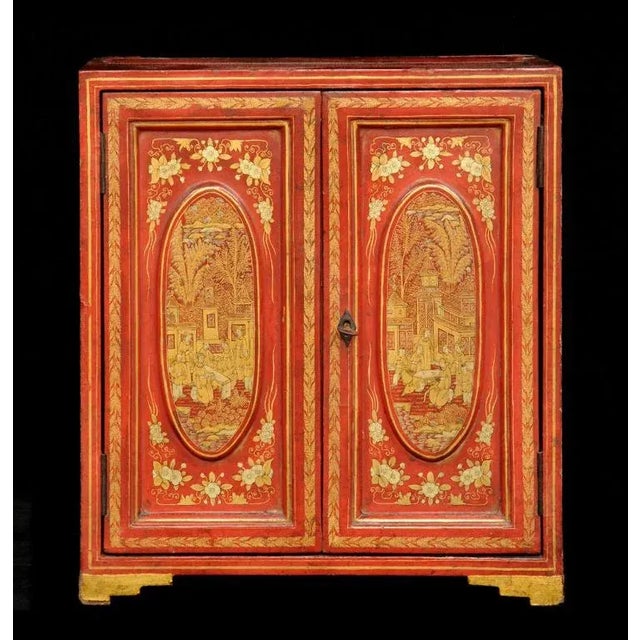 Chinese Chinese Export Miniature Cabinet Jewelry Box For Sale - Image 3 of 11