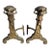 Vintage Cast Iron Andirons For Sale