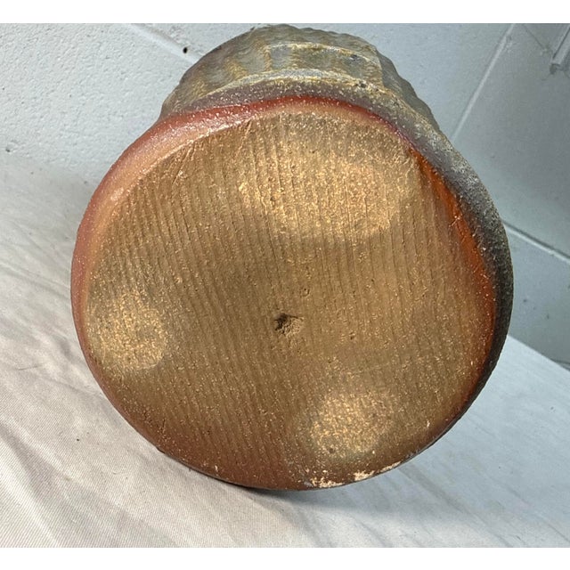 Large Handmade Signed Lewis Pottery Lidded Vase Urn Brutalist Sculpture Statue For Sale - Image 14 of 15