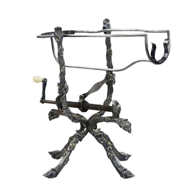 Silvered Wine Decanter, France, Late 19th-Early 20th Century For Sale - Image 3 of 6