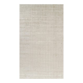 Rug & Kilim’s Oversized Contemporary Textural Solid Rug in Light Beige Tones - 10x17 For Sale