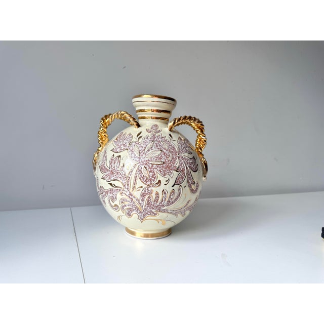 Mid-Century Modern 1960s Italian Tassel Pottery Vase For Sale - Image 3 of 11