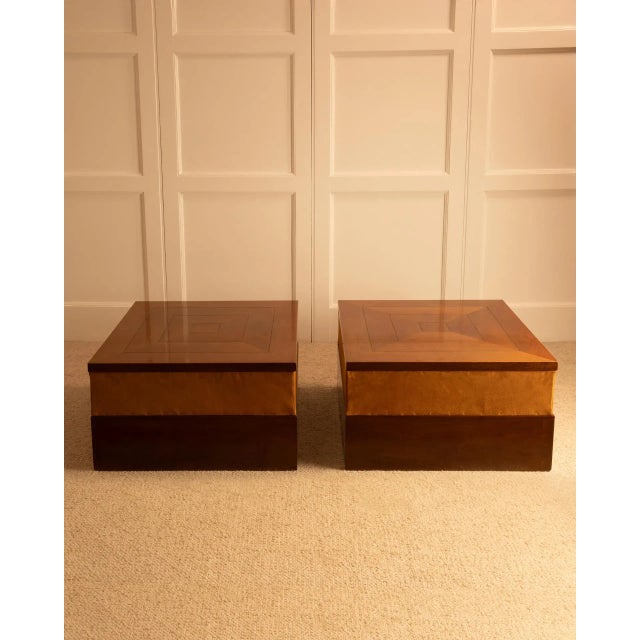 Brown Tables by Paolo Buffa, 1940s, Set of 2 For Sale - Image 8 of 8