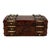 Burl Walnut and Brass Dome-Top Box With Mother-Of-Pearl, English, Ca. 1860 For Sale - Image 4 of 9