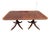Vintage Regency Style Cross Banded Mahogany Dining Table With 2 Leaves by Biggs Furnture For Sale