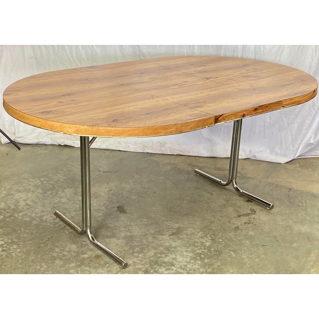 Vintage Retro Daystrom Wood Grain Formica Dining Table Chairish