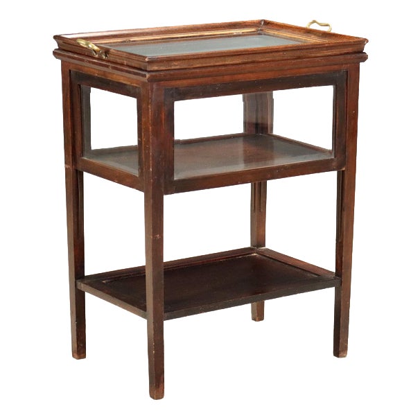 19th Century Walnut Display Table, Italy For Sale