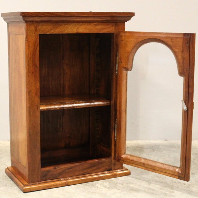 Wall-mounted display cabinet Solid walnut 19th century Dimensions: width 45 cm, depth 25 cm, height 65 cm Restored (see...