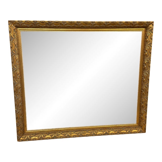 Gilt Acanthus Carved Mirror, Vintage For Sale