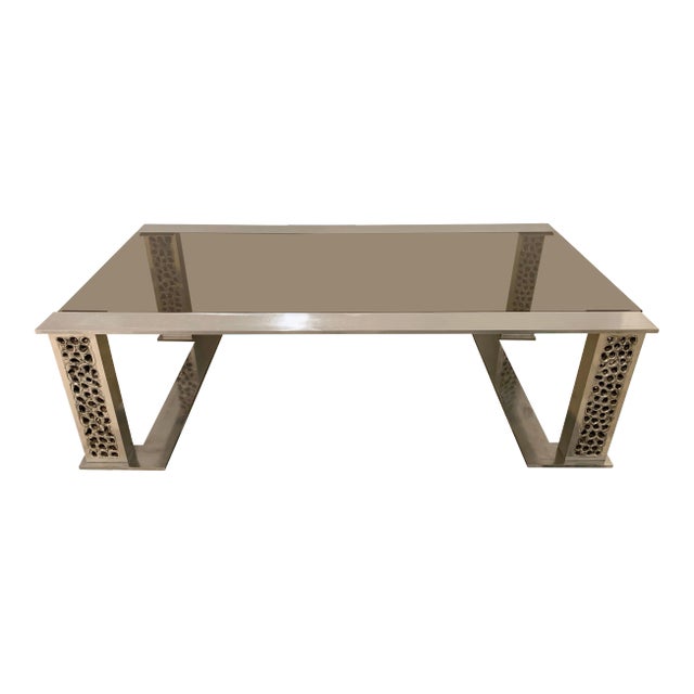 Willy Luyckx Aluclair Belgian 1970s Sculptural Table For Sale