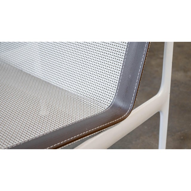 White 1966 Collection Armless Lounge Chair by Richard Schultz, C. 1990s For Sale - Image 8 of 15