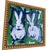 Original Bunny Painting – Hand Painted Acrylic Framed Rabbit Art by Tatiana Duperault For Sale - Image 4 of 6