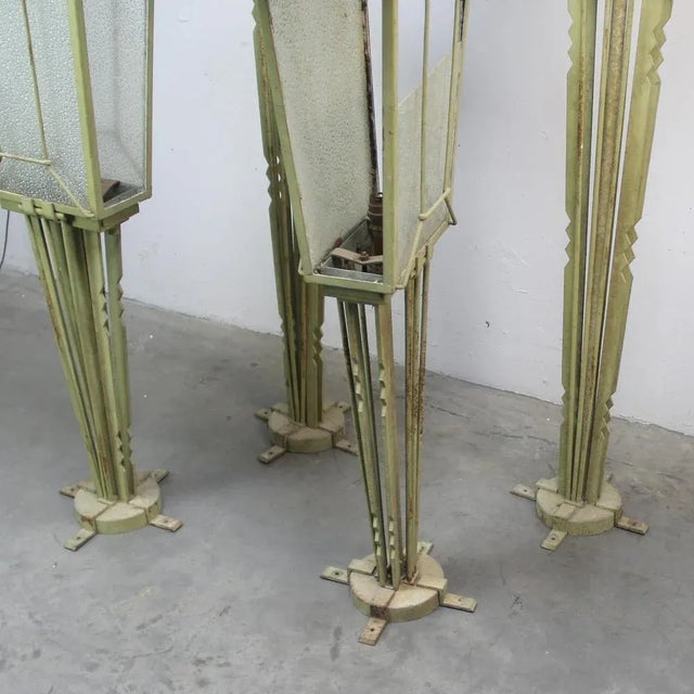Art Deco Garden Lamp Game, 1930s, Set of 4 For Sale - Image 3 of 10