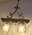 1970s Vintage German Hanging Lamp in Wrought Iron and Stained Birch, 1970s For Sale - Image 5 of 7