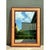 Mid-Century Modern Vintage Seagrass Studded Wood Floor Mirror For Sale - Image 3 of 15