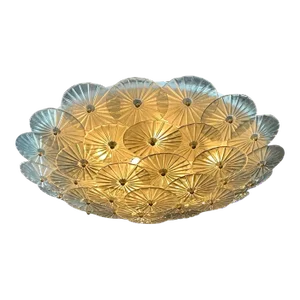 Murano Disc Flush Mount Chandelier