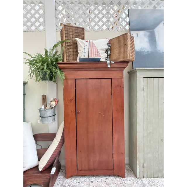 Antique 19th Century Pine Pantry Cabinet For Sale - Image 4 of 11