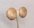 Vintage 1955 Signed Castlecliff Round Goldtone "Alligator" Texture Clip Earrings-2 Pieces For Sale - Image 4 of 8